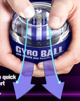 Wrist Trainer Ball Auto-Start Wrist Strengthener Gyroscopic Forearm Exerciser Gyro Ball for Strengthen Arms, Fingers, Wrist Bones and Muscles