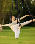 Premium Aerial Hammock anti Gravity Yoga Swing Kit - Acrobat Flying Sling Set for Indoor and Outdoor Inversion Therapy
