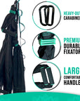Premium Aerial Hammock anti Gravity Yoga Swing Kit - Acrobat Flying Sling Set for Indoor and Outdoor Inversion Therapy