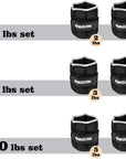 1 Pair 2 3 5 10 Lbs Adjustable Ankle Weights for Women Men Kids, Strength Training Wrist and Ankle Weights Sets for Gym, Fitness Workout, Running, Lifting - Black Grey Pink Blue Purple